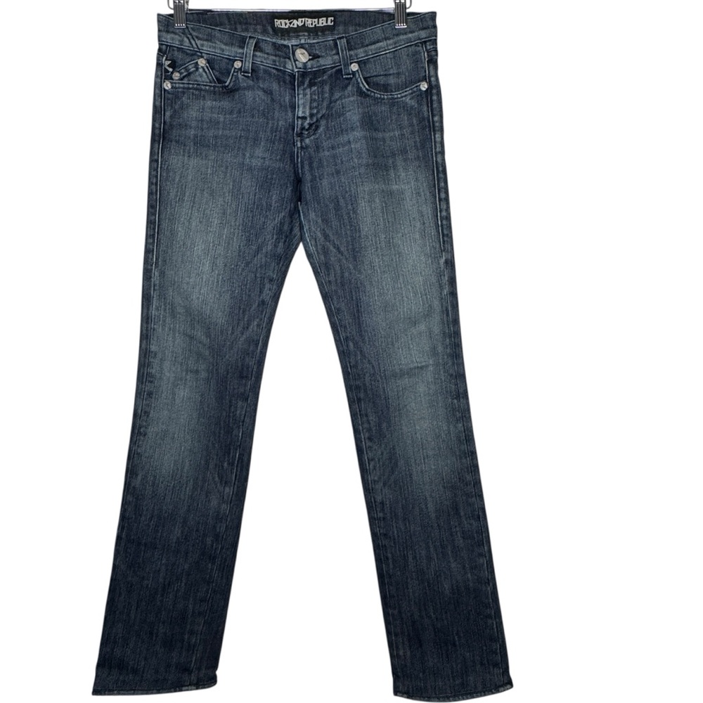 Rock & Republic Women’s Dark Blue Straight Leg Jeans - Size 27